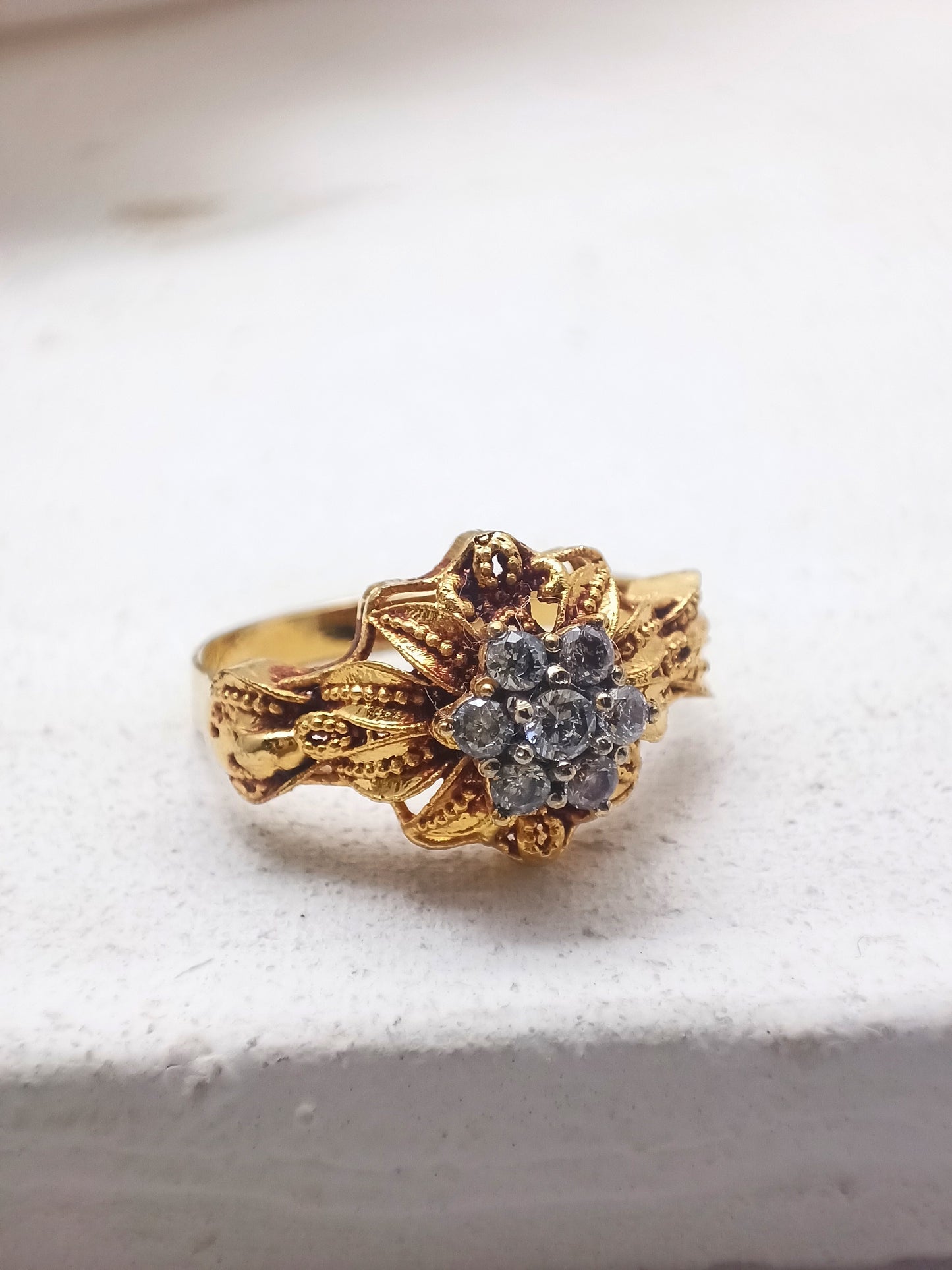 Beautiful zirconia ring/uk51
