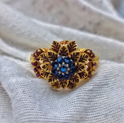 Blue sapphire &red ruby/uk33