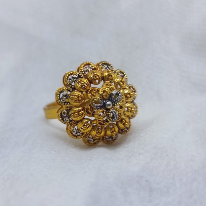 Handmade Gold Plated Statement Ring  | UK9