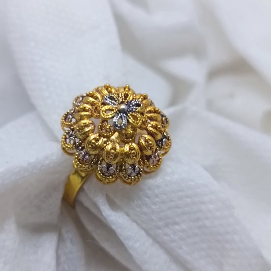 Handmade Gold Plated Statement Ring  | UK9