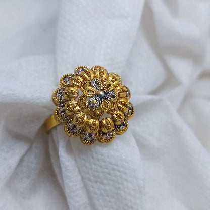 Handmade Gold Plated Statement Ring  | UK9