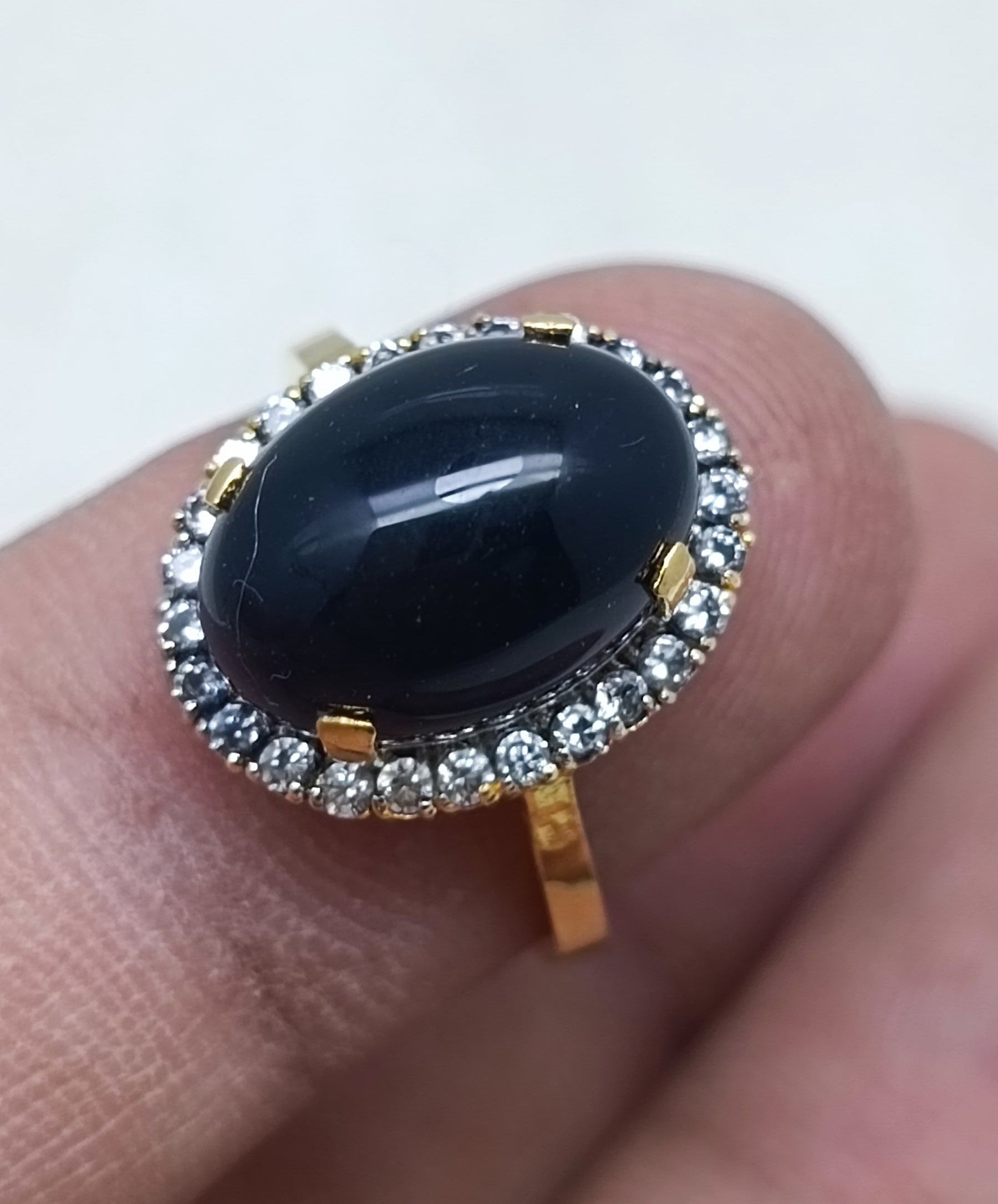 Black AQEEQ Stone Ring1180